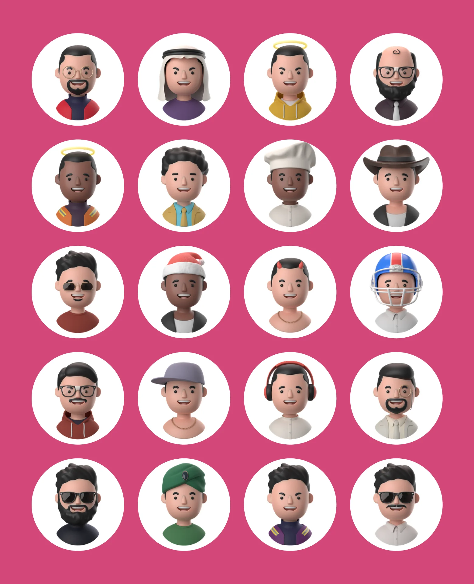 Peeps - 50 Avatars ➰ Vector + Component