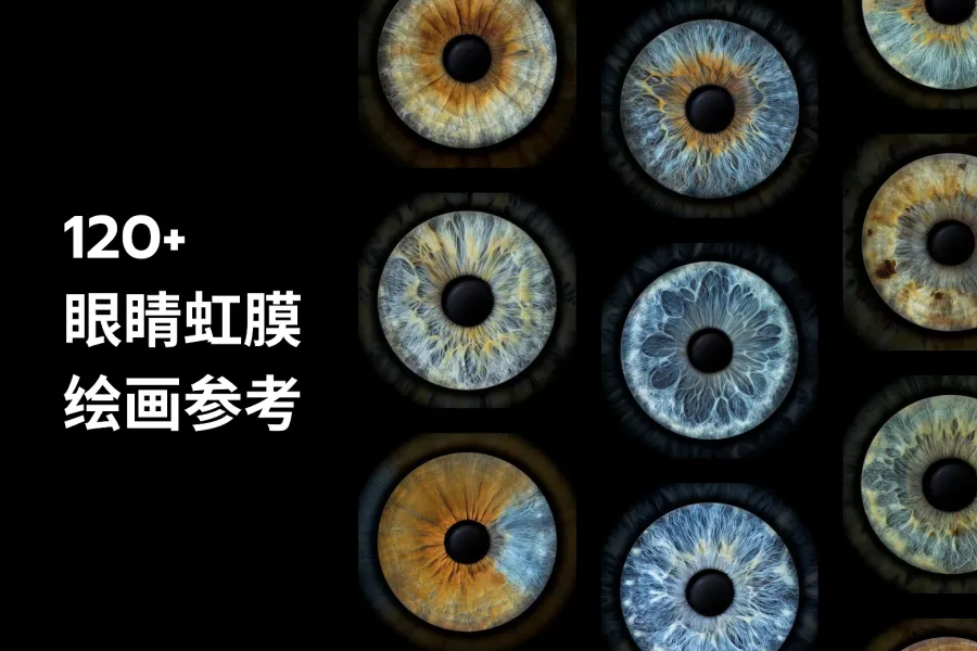 120 款眼睛虹膜绘画参考