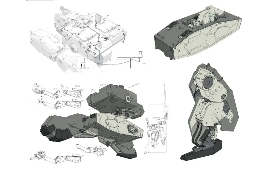 《合金装备5》概念设计原画官方设定集