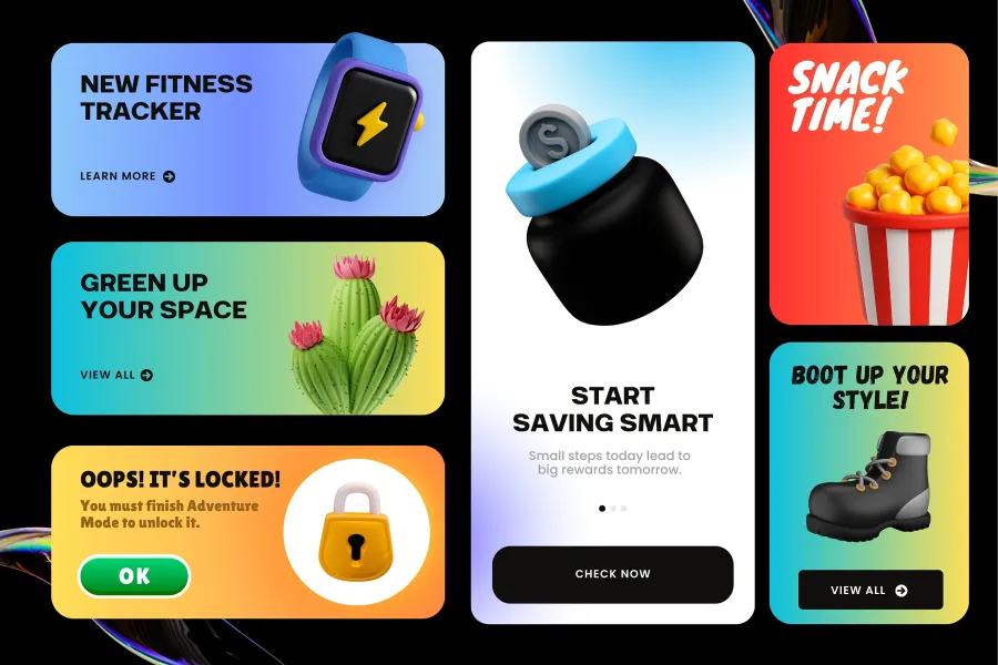 Pikkovia - Stylized 3D Icons