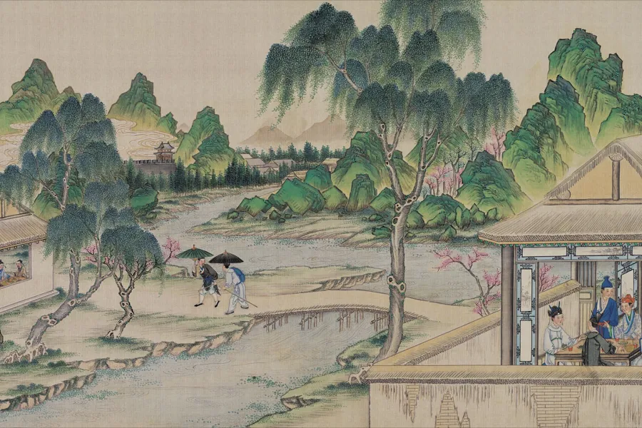 清朝国画大师孙温《红楼梦》工笔重彩绘本