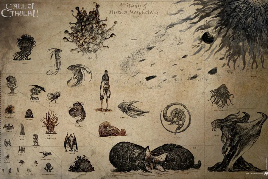 《克苏鲁神话艺术》设定集：洛夫克拉夫特式恐怖图鉴