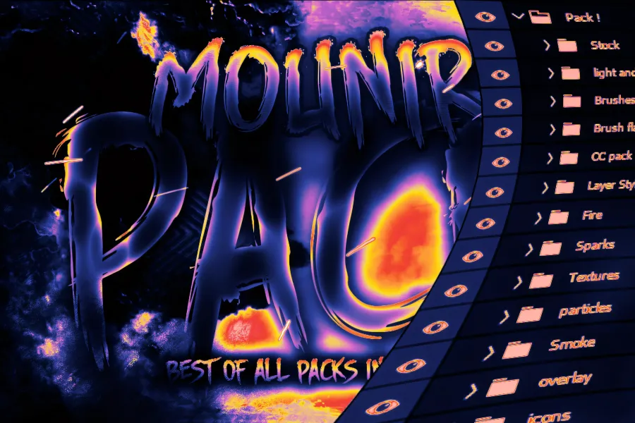 Free GFX Pack For photoshop - Mounir Pack (+90k Downloads)