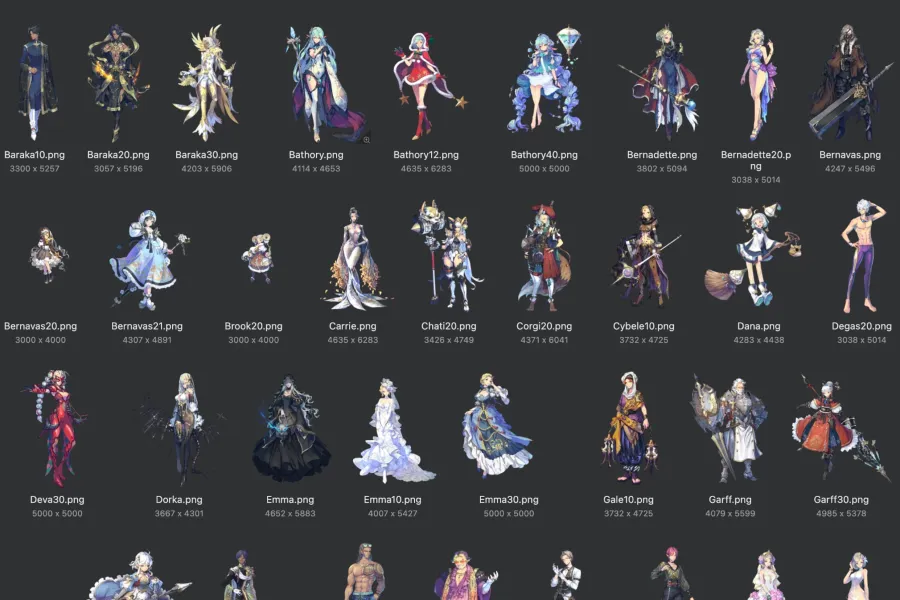 《EXOS HEROES 魅影再临》角色立绘