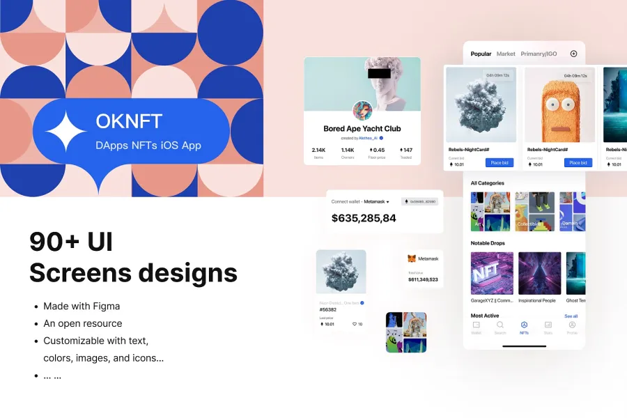 DApps OKNFTs Market App