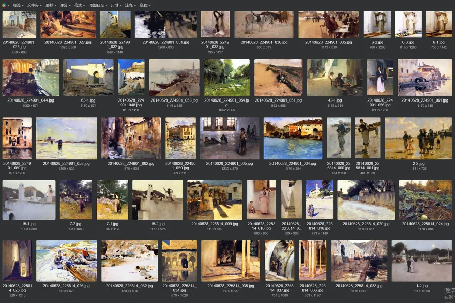 820+ 约翰·辛格·萨金特绘画作品