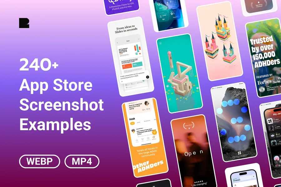 240+ App Store Screenshot Examples Across 14 Categories