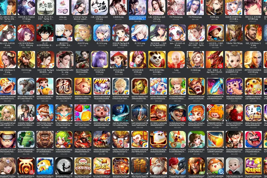 百款游戏 ICON 参考