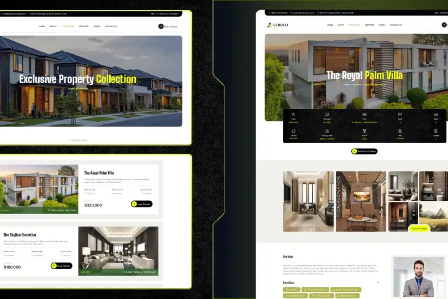VERDEO - Real Estate Website UI Kit in Figma