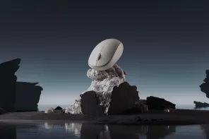 工业产品暗调风格渲染示例