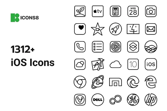Boost Your App's Appeal with 1000+ Free iOS Icon