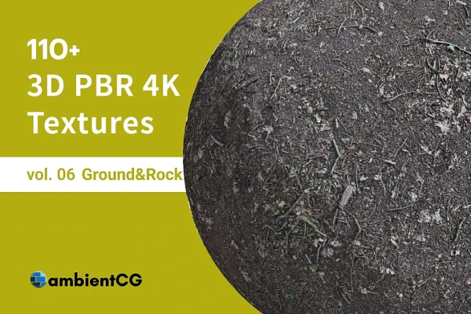 Enhance Your 3D Design with PBR Ground Rock Material
