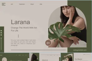 高级PPT模版-法式优雅