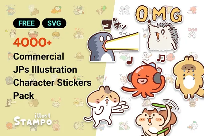 Explore 4000+ JP Cute Character Stickers for Commercial Use