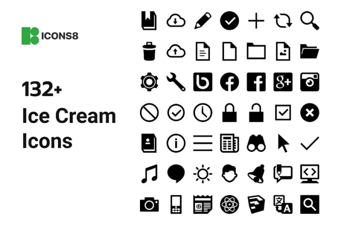 132+ Ice Cream Icons for Android App