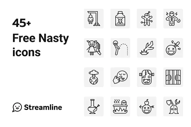 45+ Free Iconic Nasty Icons for Bold Brands & Businesses