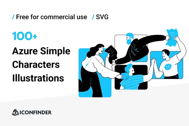 Free Azure Character Illustration: Create Stunning Designs Now!