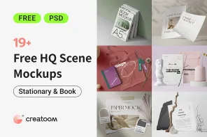Design Like a Pro with 20 Book and Stationery Mockups