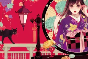 400+ 松尾裕美-和风复古插画