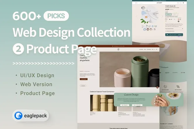 Building Your Own UIUX Inspiration Vault: Curated Collection of 600 "Product Page" Website Designs
