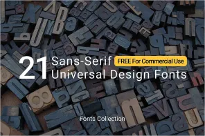 Versatile 21 Sans-serif Fonts: Free & Commercial Use