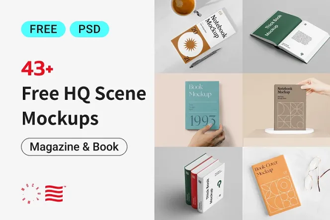 Design a Perfect Cover with 40+ Book & Magazine Mockups