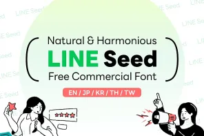 LINE Seed: A Natural & Harmonious, Free Commercial Font
