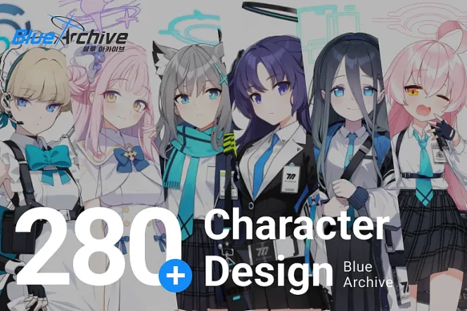 From the game to the animation, there are 280+ 'Blue Archive' character weapon design illustrations.
