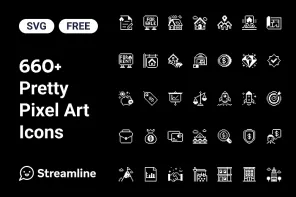 660+ Free Pixel Art Icons