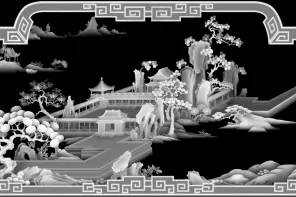 170+ 国风置换贴图灰度图