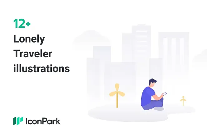 Artistic Expression: 12+ Free Lonely Traveler Illustration