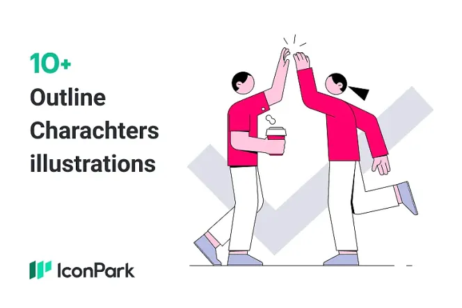 Capturing Life In Art: 10+ Outline Character Illustrations