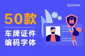 50 款证件票据编码打码数字特殊字体