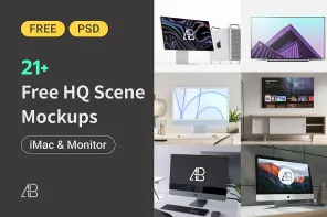 Free iMac & TV Mockups: A Must-Have for Your Website