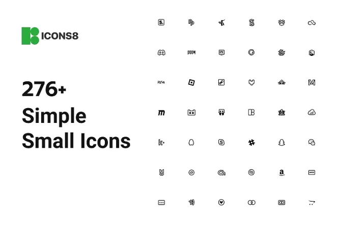 Less is More: Elevate Your Design with 200+ Simple Small Icons