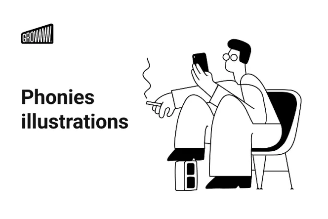 Illustrating the Real: Free Phonies People Illustration