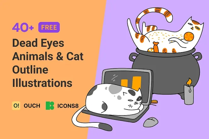 Indulge in 40+ Cute Cat Illustrations for Relaxation
