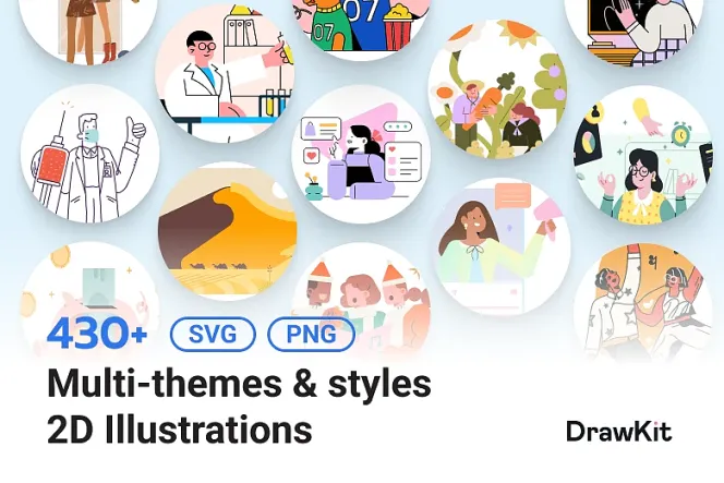 DrawKit - Beautiful 2D & 3D Illustrations and Icons