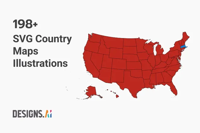Time-saving Collection of 198+ Country Maps Illustrations