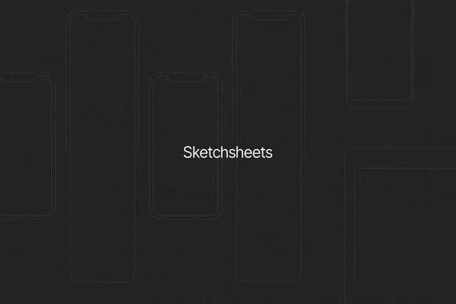 260+ Sketchsheets 免费 UX 样机模版