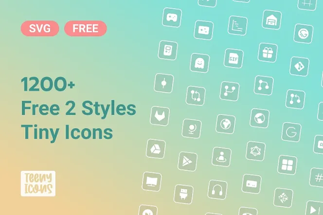 Teenyicons: 1,200+ Free MIT-Licensed SVG Icons for Tiny UI Spaces