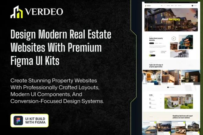 VERDEO - Real Estate Website UI Kit in Figma