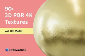 Metallic Magic: 90+ PBR Metal Textures for 3D Design
