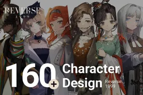 Unique Retro Vibes! 161 Illustrations of Characters from 'Reverse: 1999'