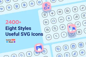 A Designer's Must-Have! 2,400+ IconaMoon Icons in 8 Styles