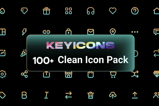 100+ Clean Keyicons: Bye Boring Webpages!