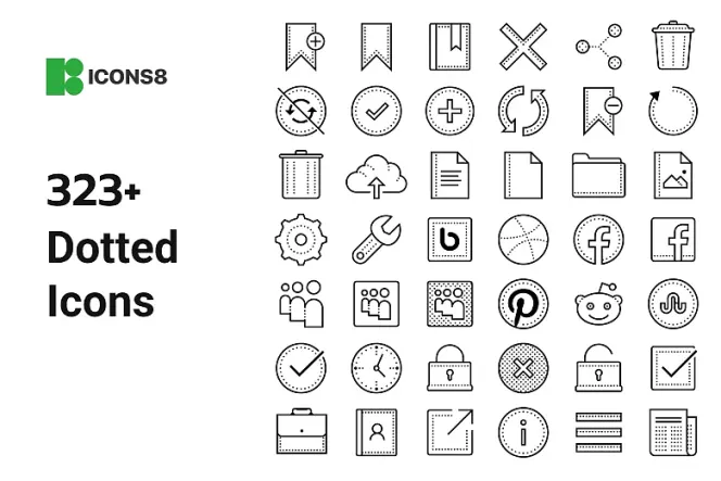 Add Fun to Your Project with 300+ Dotted Style Icons