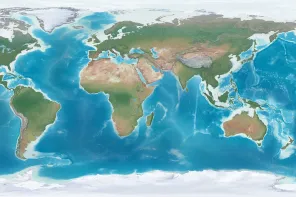 高分辨率世界地图